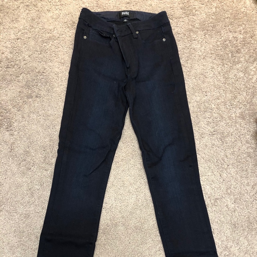 Paige dark skinny jeans
